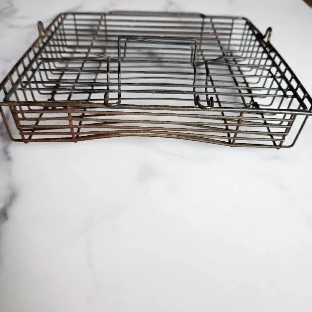 Metal cage vintage old square cooking smoker bbq accessories box I don't know